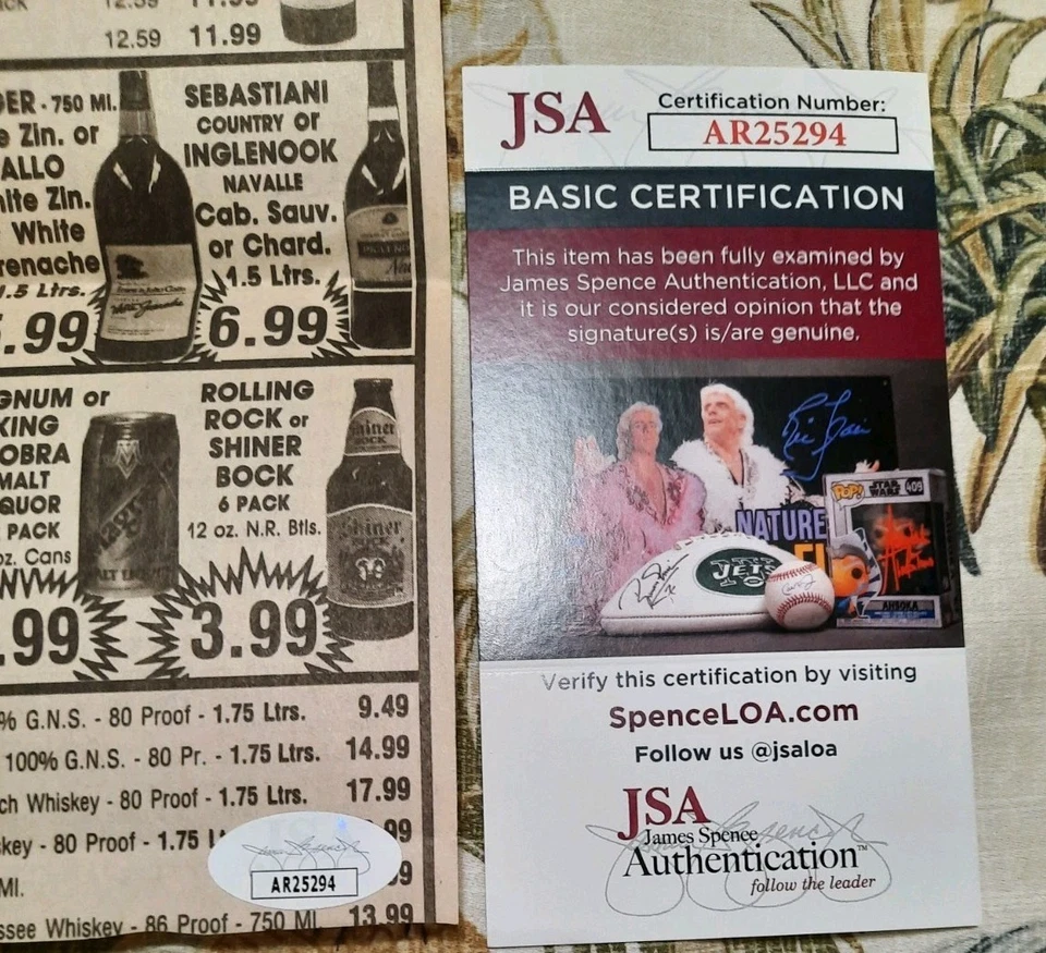 Nolan Ryan & Rickey Henderson Autographed Newspaper 5/2/91 JSA - Image 2 of 4