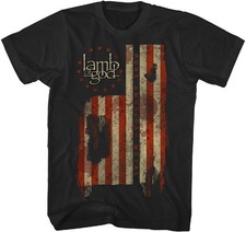 Lamb of God - Lamb of God - Pure American Metal Flag T-Shirt - Large Black TS441