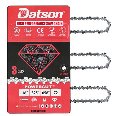 18'' Chainsaw Chain for Tanaka ECV-5601 .325'' Pitch .058'' Gauge 72 Drive Links