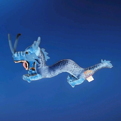 ~Six Flags Magic Mountain TATSU Roller Coaster Japanese Blue Dragon Plush Toy~