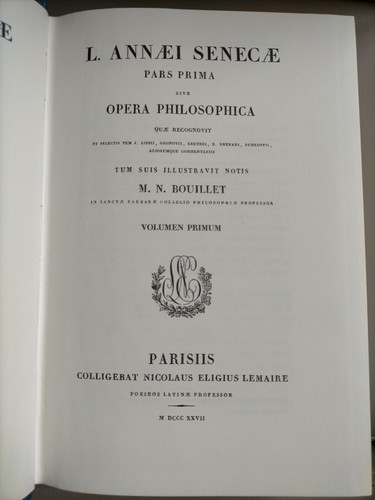 SENECA Opera Philosophica 4 volumi Paideia 1972 Ristampa Anastatica Parigi, 1827 - Foto 4 di 6
