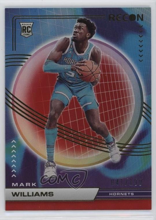 2022-23 Panini Recon Rookies Holo Red 141/199 Mark Williams #213 1om7