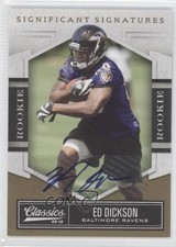 2010 Panini Classics Rookie Significant Signatures Gold /499 Ed Dickson Auto 0b2