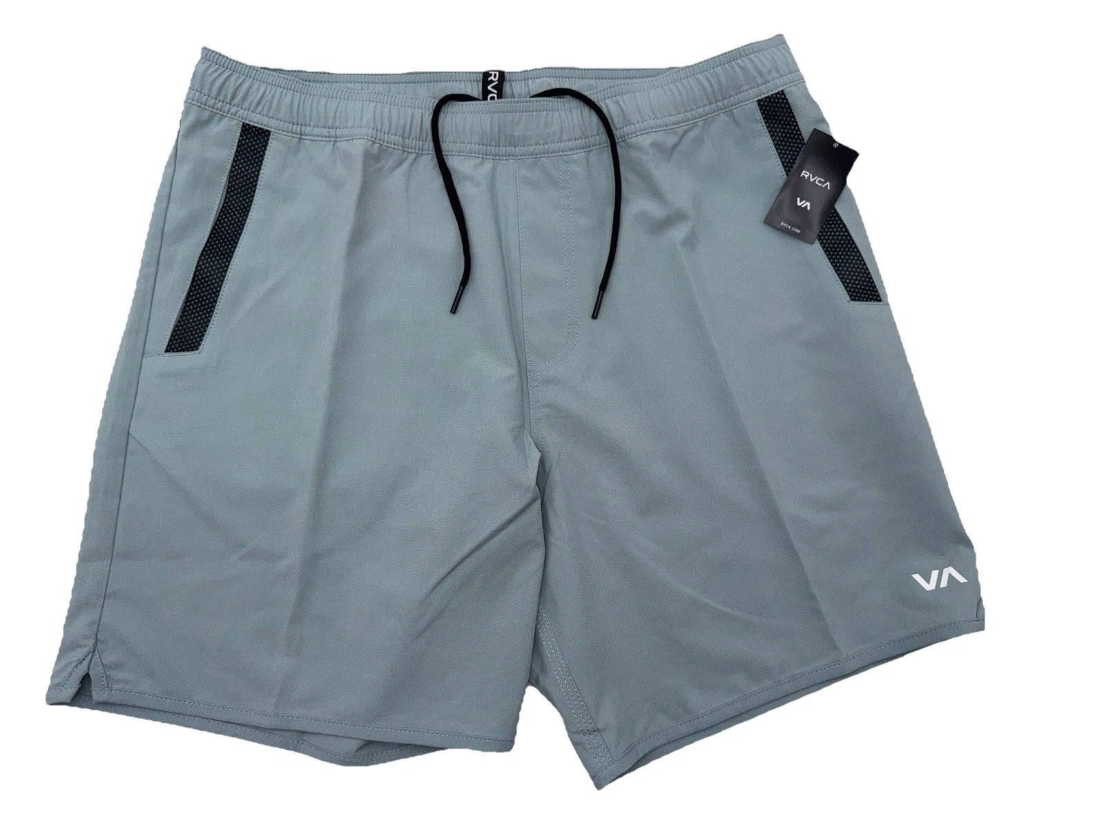 $66 RVCA Men's Kevin Stretch 17 Shorts 8" - Scrubs Green - Medium -New Tag