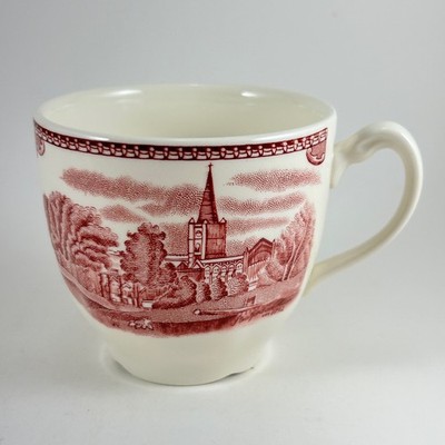 Old British Castles Pink Cup Johnson Brothers Stratford Upon Avon Penshurst Kent