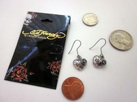 Earrings Ed Hardy By Christian Audigier All Stainless Steel Usa - Earrings Ed Hardy By Christian Audigier All Stainless Steel Usa -