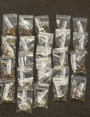 Grade 10.9 Metric Flange Bolt & Flange Nut Yellow Assortment Kit - 428 Pieces!
