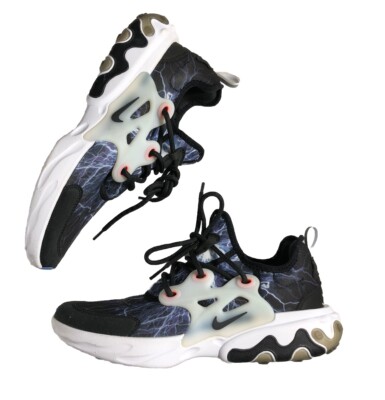 Nike Presto React GS Running Shoes Kid's Sz 7Y Black/White BQ4002-008 Lightning