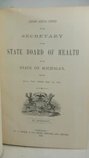 State Board of Health of Michigan Annual Report 1875 HC
