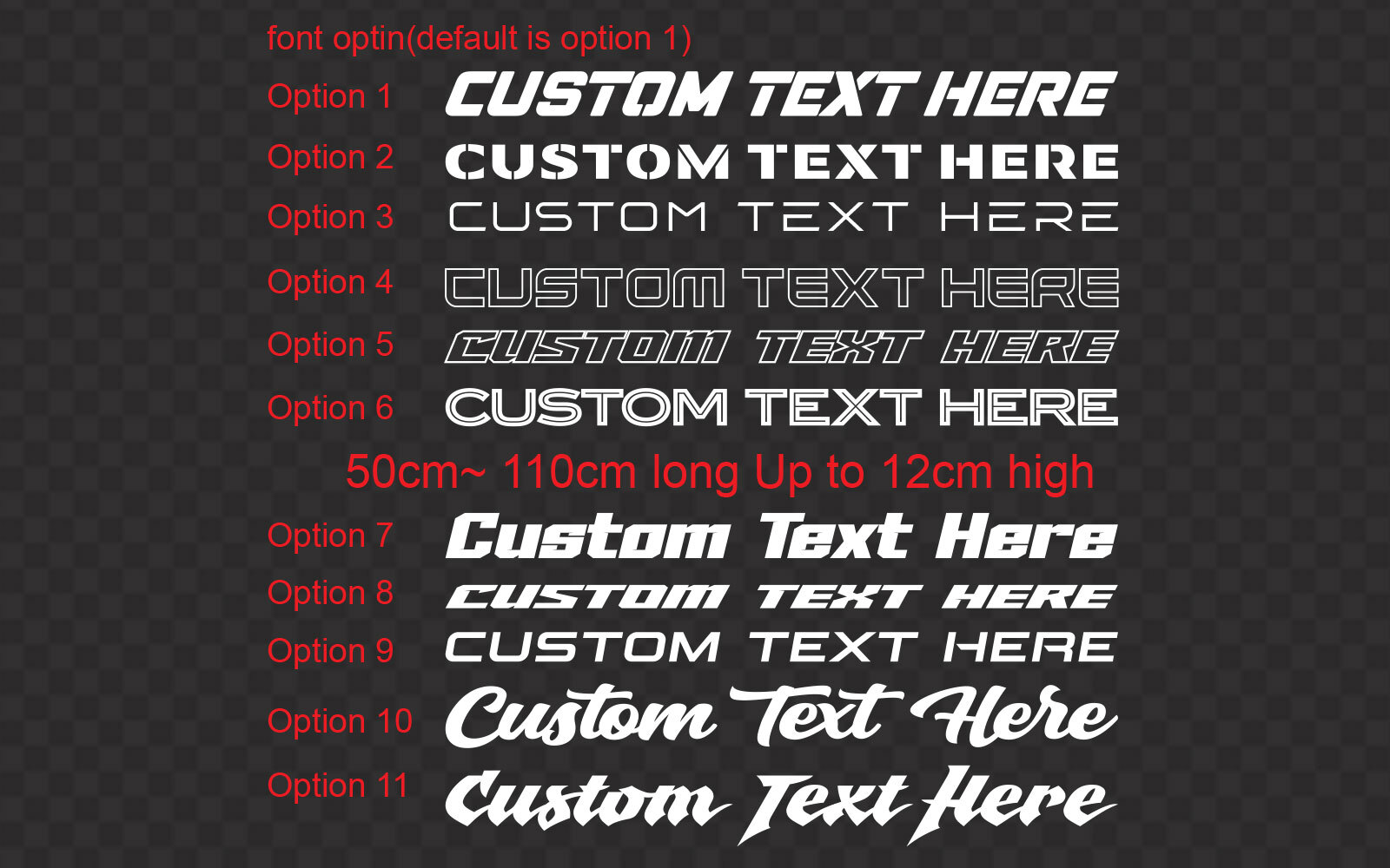 Custom Windscreen Banner Sun strip Decal Sticker Sun visor Windshield