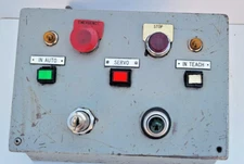 Control Station with E-Stop and Red Stop Indicator, includes key