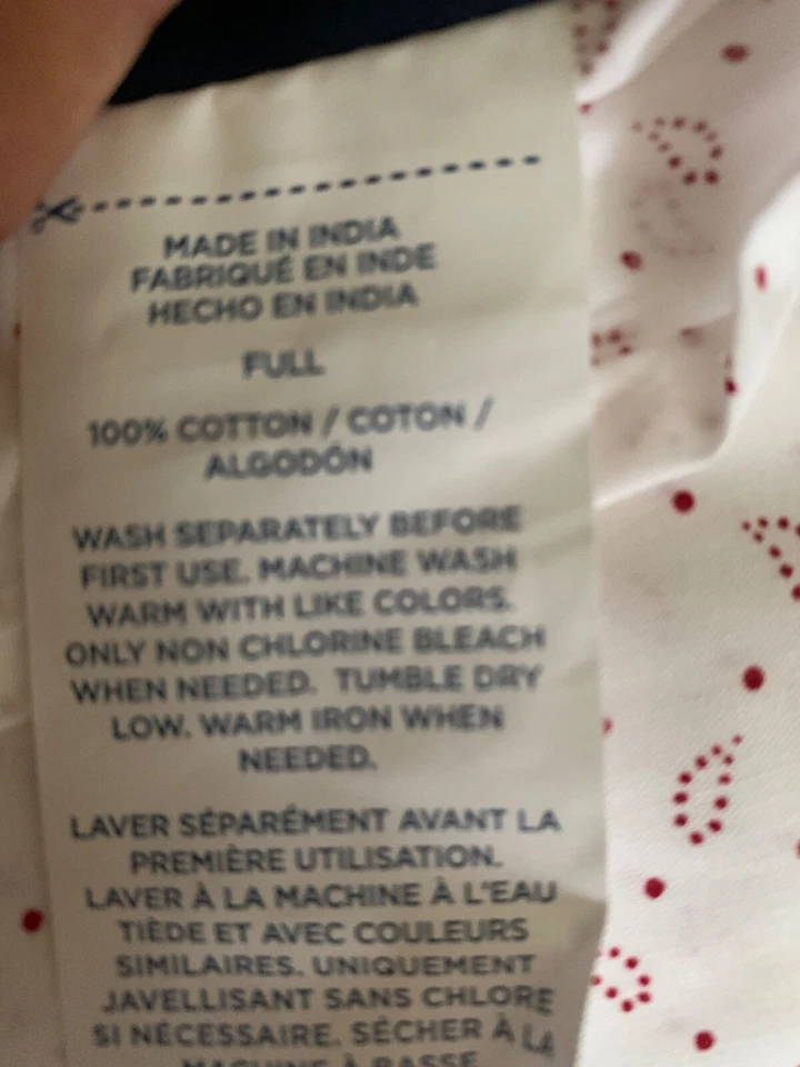 NUEVO Juego de sábanas Tommy Hilfiger 4 piezas rosa cachemira 100 % algodón sin bolsa Foto 3 de 3