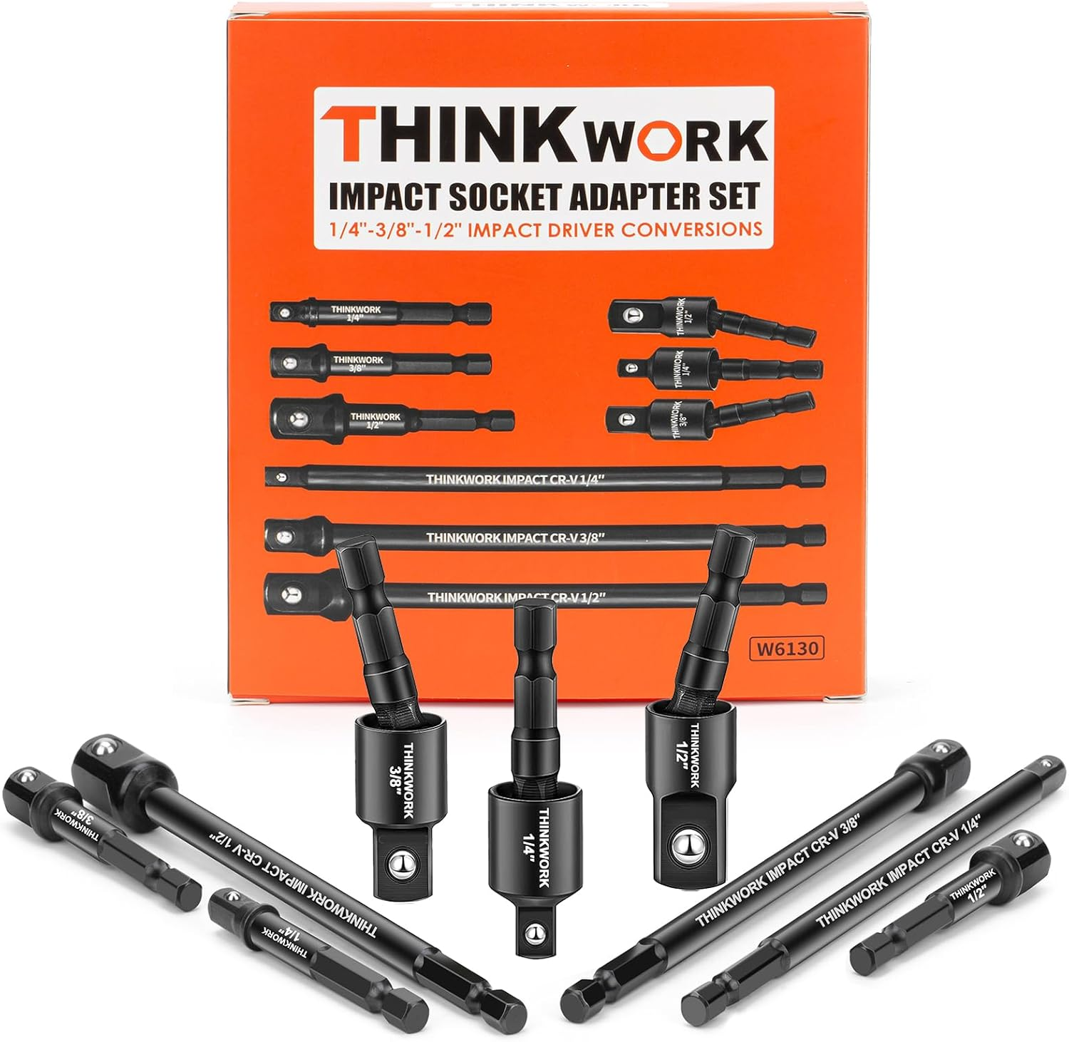 Impact Socket Adapter Set, 1/4