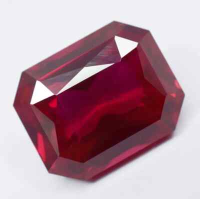 Amazing Red Ruby Emerald Cut 11-13 Ct Size Natural Loose EGL Certified Gemstone