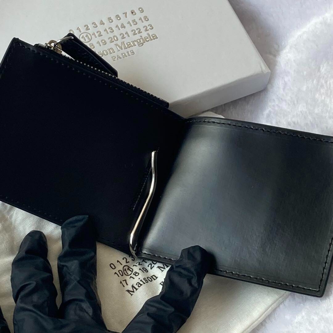 Maison Margiela Bi-fold Wallet with Coin Purse Unisex Black