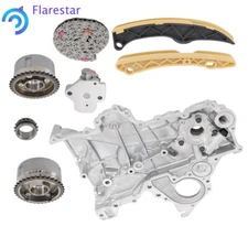 For 12-17 Hyundai Accent/Veloster 1.6L Timing Chain Kit+VVT Gear+Oil Pump Cover