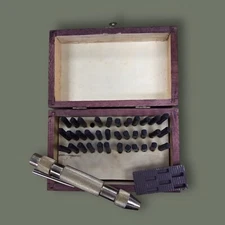 35pcs Alphabet Letter Metal Stamp Punch Set For Leather Craft Tools Kit