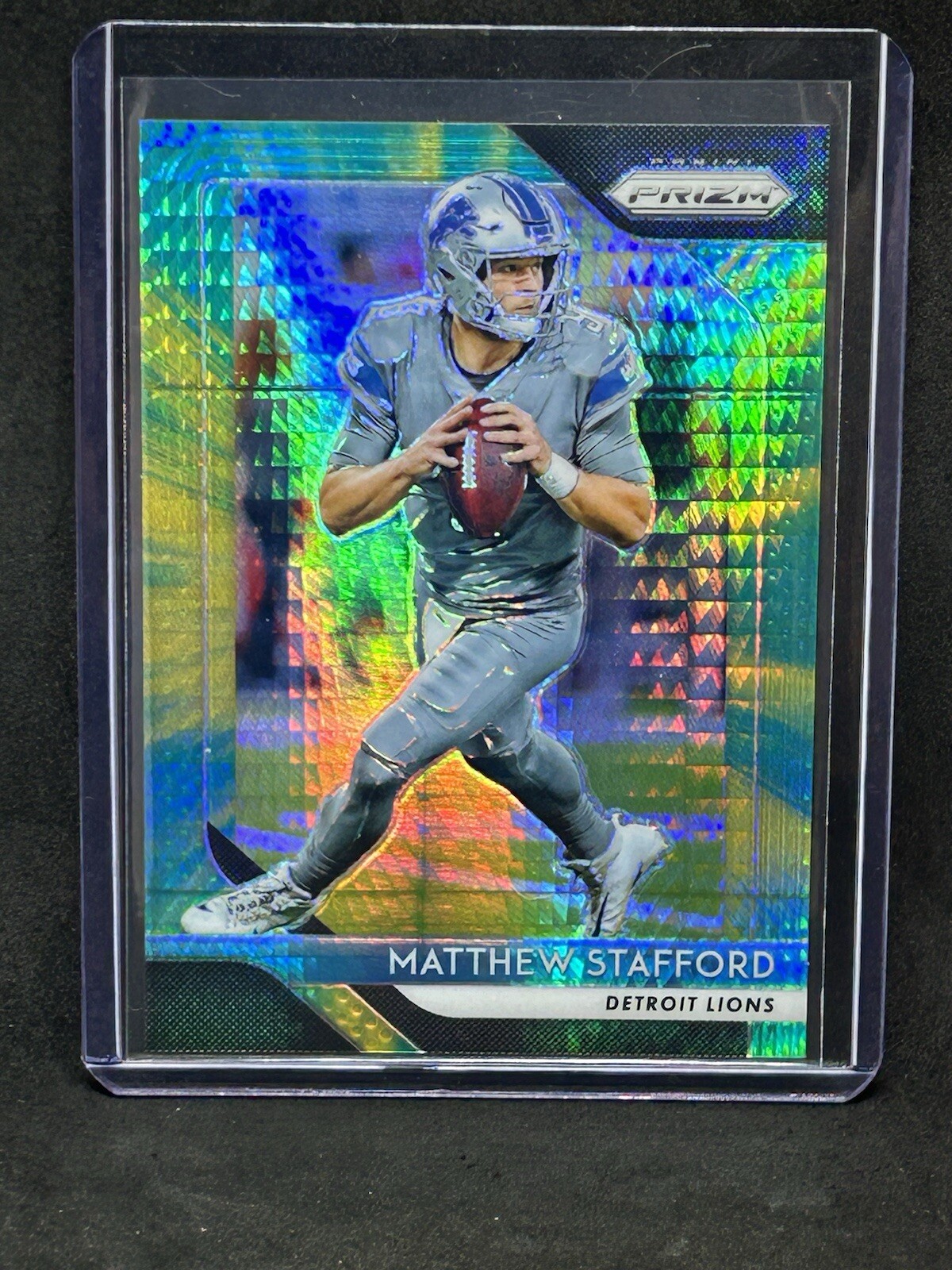 2018 Panini Prizm #133 Matthew Stafford Hyper Prizm /275 Detroit Lions Rams B5