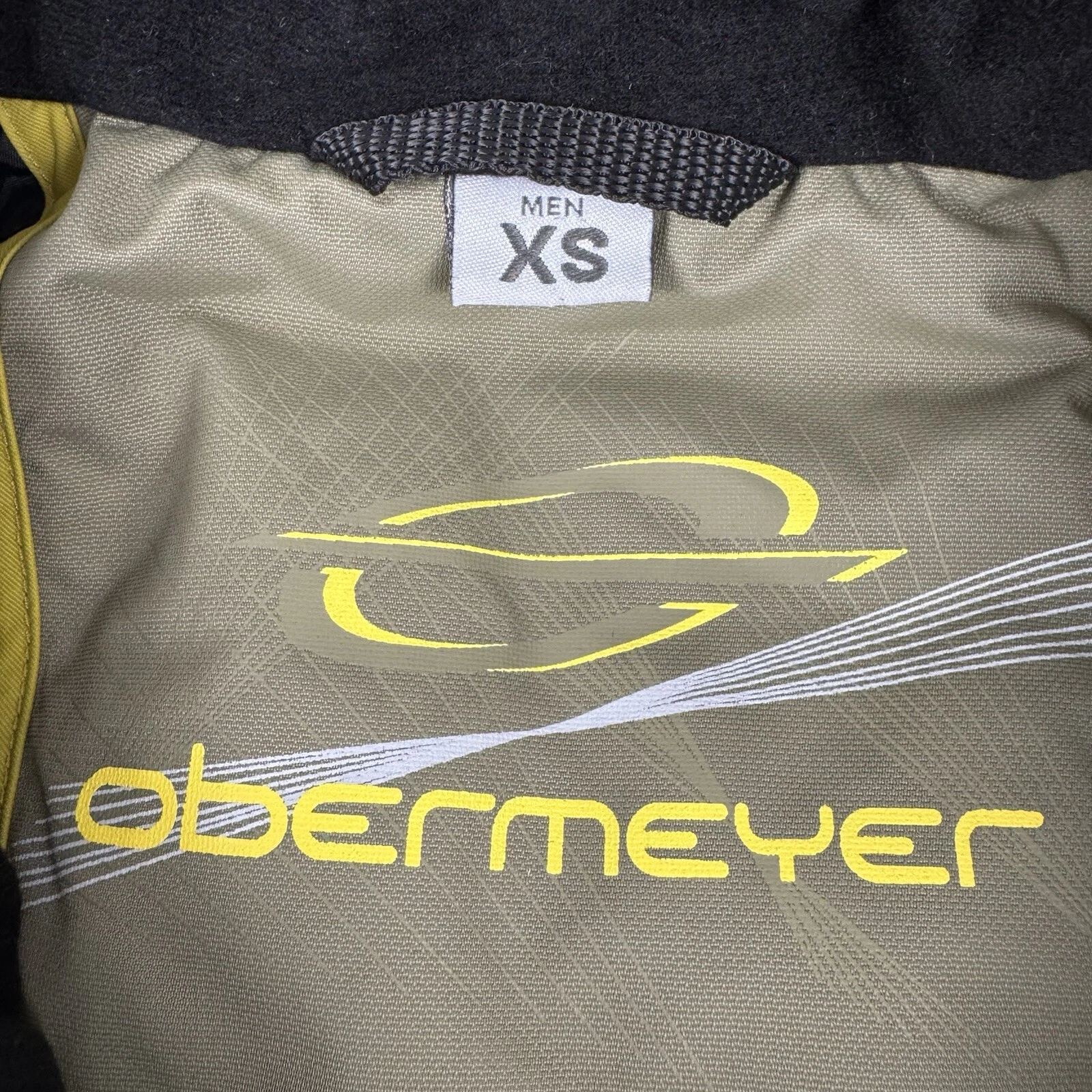 Obermeyer Ski Teton Jacket Plaid Green Nature Valley Logo Waterproof Mens XS image 9