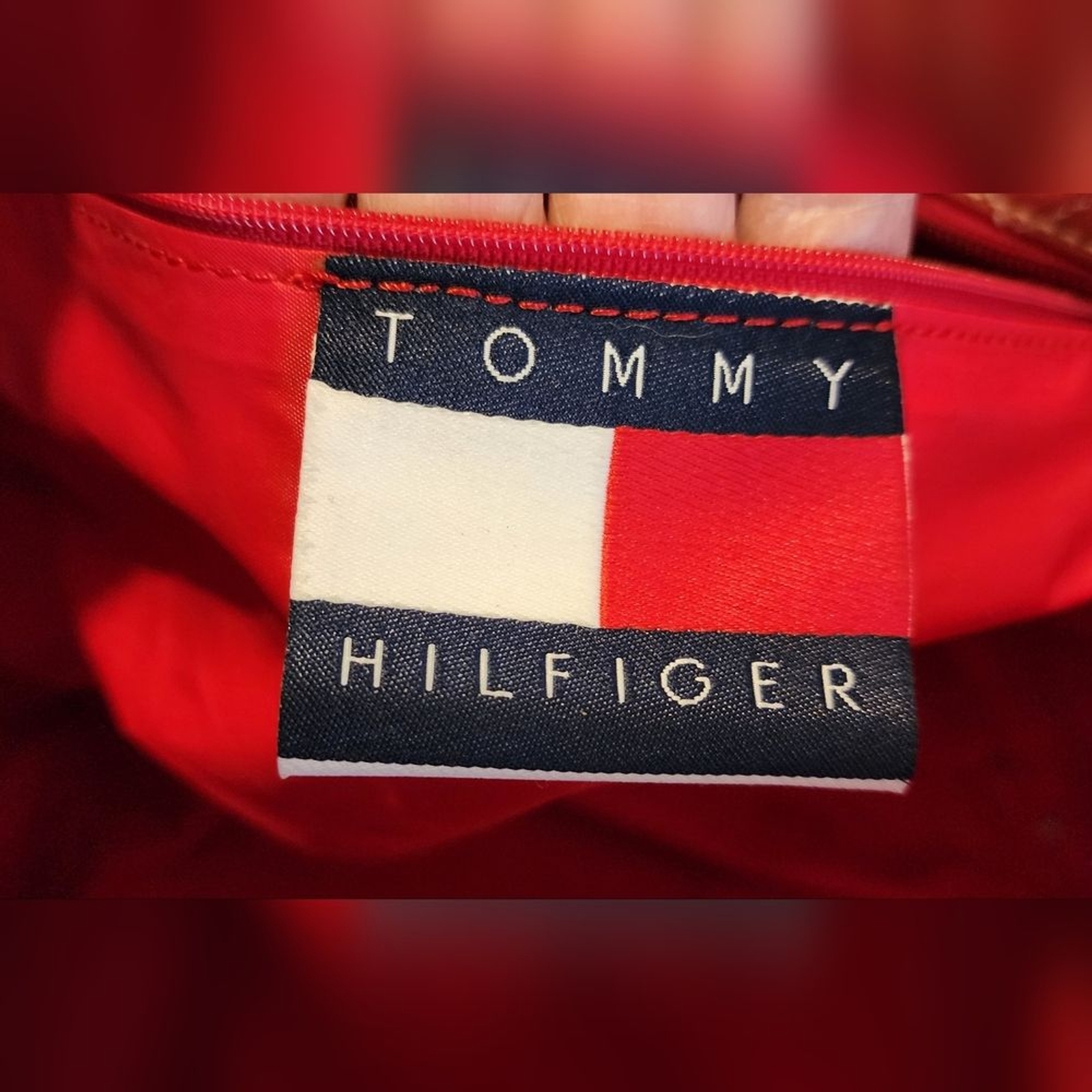 Tommy Hilfiger Straw Tote Bag 10"×14"×7" thumbnail 7