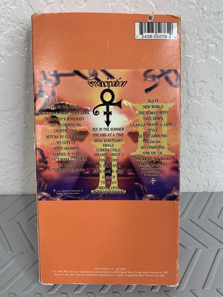 Prince Emancipation 3 Cassette Tape Box Set Slave/Sex In The Summer/We Gets - Image 2 of 3