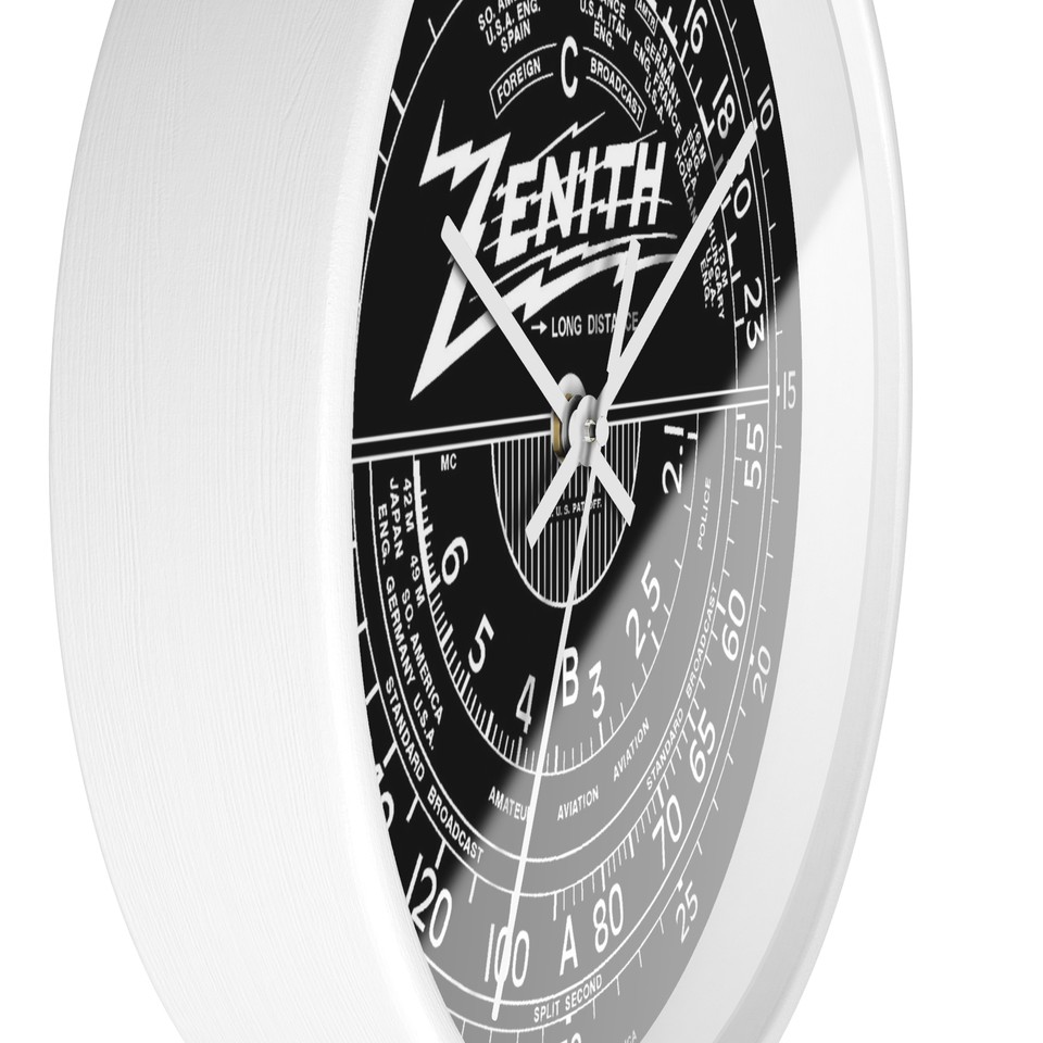 retro-ham-shack-wall-clock-zenith-shortwave-dial-ham-radio-gift-ebay