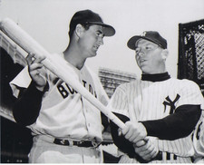 mickey mantle yankees ted williams red sox 1 8x10 photo 2 4x6 photos