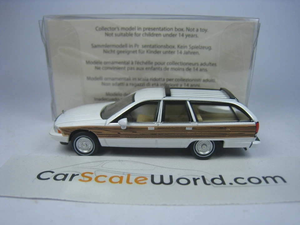 CHEVROLET CAPRICE STATION WAGON 1991 1/87 PCX87 (WHITE/WOOD) - Imagen 2 de 3