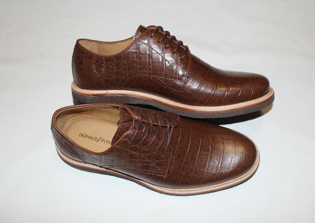 DONALD PLINER LANCE WALNUT CROCCO DERBY 8M | eBay display picture 3