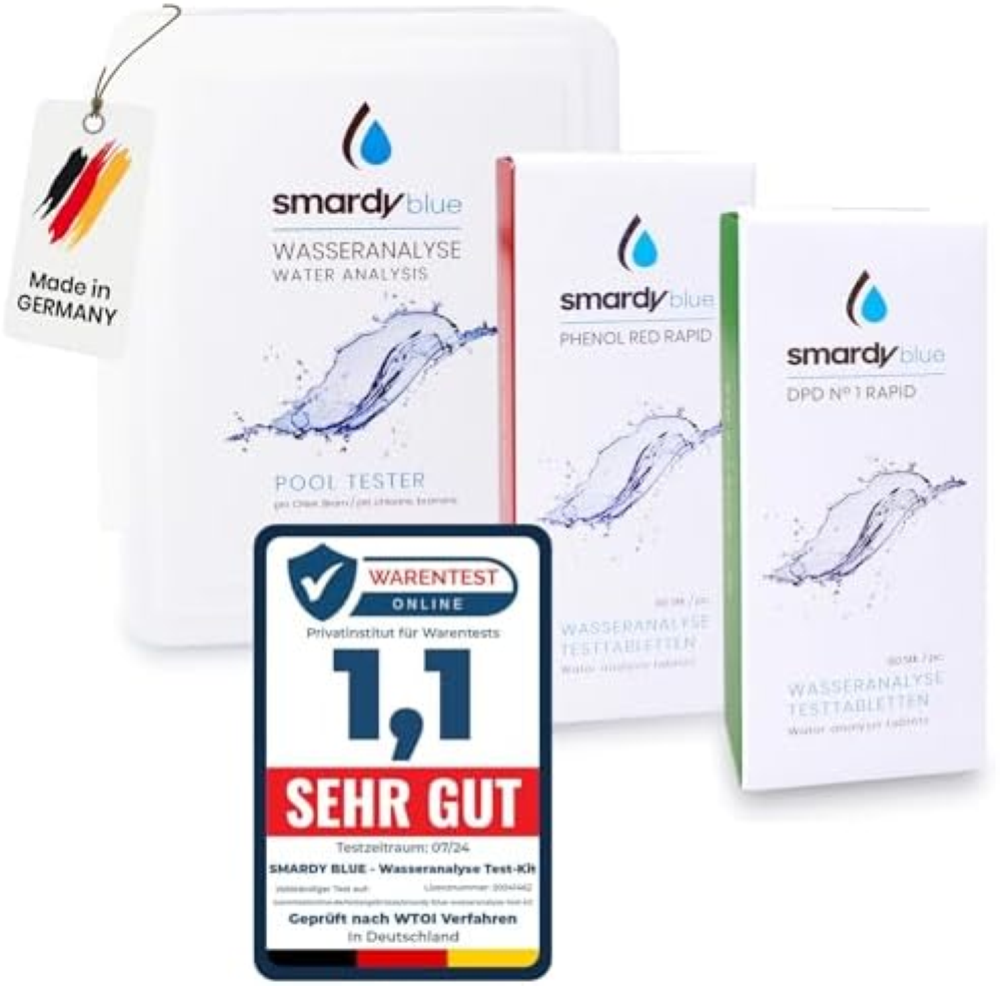 SMARDY 240 Compresse di Prova Rapide 120x Phenol Red (Valore PH) e 120x DPD1 (Cl