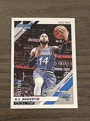 2019-20 Donruss Press Proof Purple D.J. Augustin #147 Orlando Magic /199