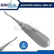 2 Pcs Dental Elevator Apical HF 302 Surgical Instruments Stainless German Grade