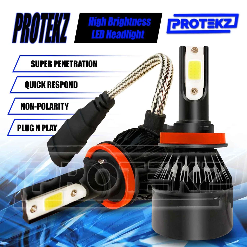 LED HID Headlight Protekz 6K Conversion kit 9006 6000K for 1993-1997 Volvo 850 B - Image 3 of 4