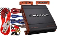 Crunch PX-1025.2 II Class A/B 1000W MAX 2 Channels Car Amplifier + 8 Gauge Kit