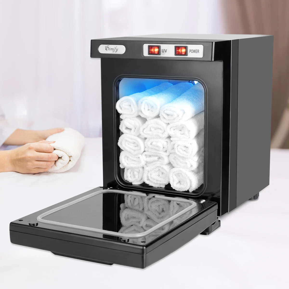 2in1 Hot Towel Warmer Cabinet UV Sterilizer Stainless Steel Facial Salon  Spa | eBay