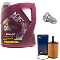 MotoröL ÖLfilter SH4771P 10W60 4Liter + ÖLablassschraube FüR Audi TT Seat VW Gol