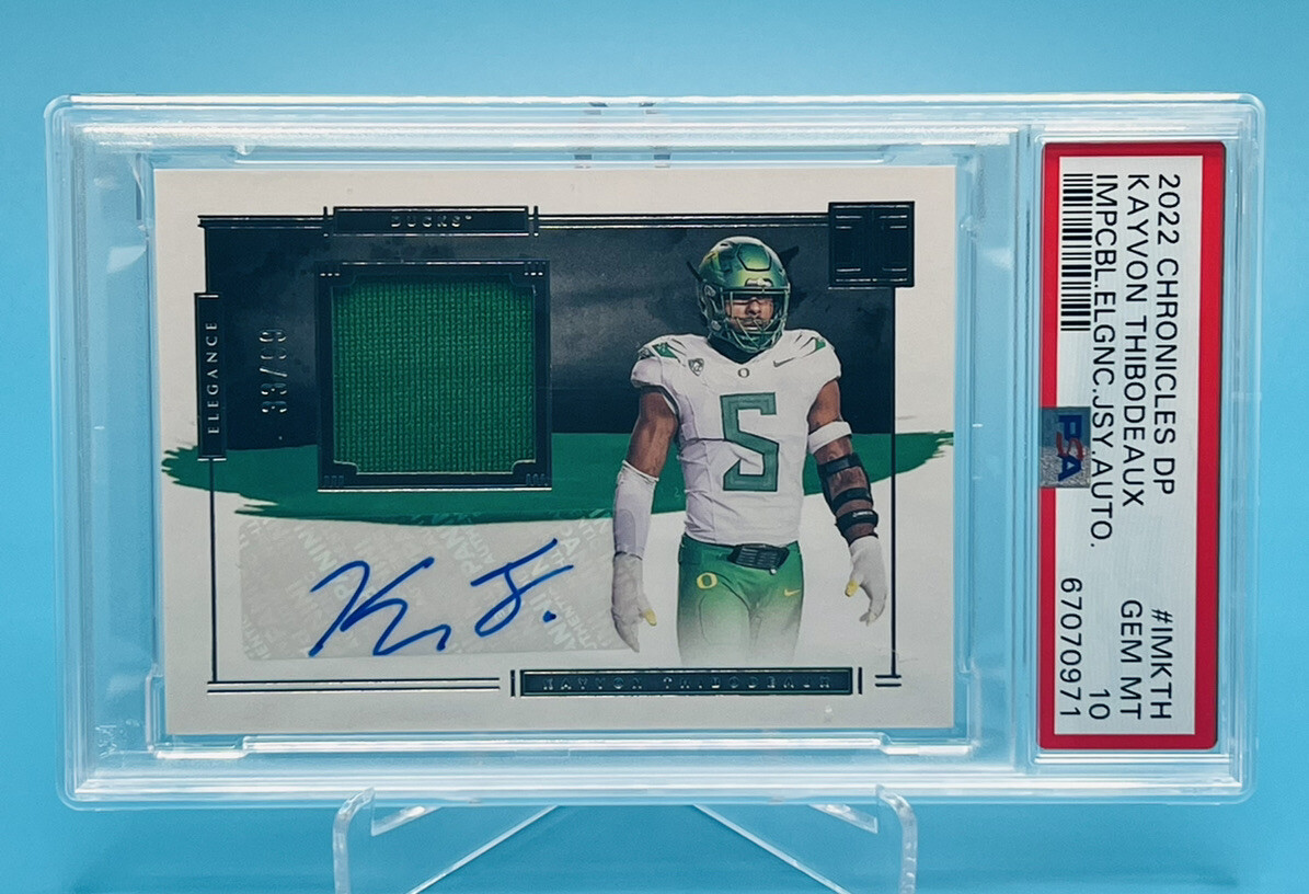 Kayvon Thibodeaux Panini Chronicles Draft Picks Impeccable Elegance Jersey Autograph #IMKTH Base