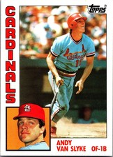1984 Topps #206 Andy Van Slyke Baseball Card MLB Vintage