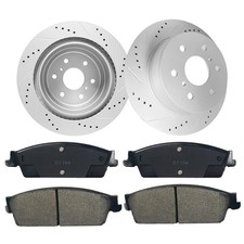 Rear Drilled Disc Rotors Ceramic Brake Pads For Chevy Silverado 1500 Rear Drilled Disc Rotors Ceramic Brake Pads For Chevy Silverado 1500