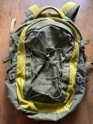 Osprey Quasar Backpack 30L Olive Green Ventilated Back Panel Durable