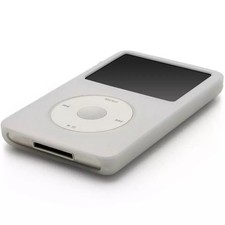 White Silicone Case Skin Protective Sleeve for iPod Classic 80gb/120gb/160gb