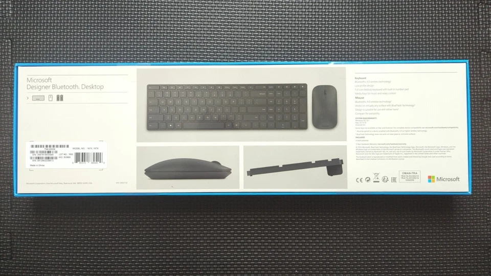 Microsoft Designer Bluetooth Desktop Keyboard and Mouse Set - Black - Image 2 of 2