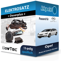 FüR Opel Astra H Caravan (Kombi) 04-10 Towtec E-Satz 13Polig Fahrzeugspezifisch