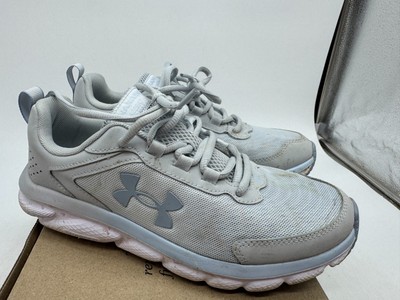 Under Armour Charged Assert 9 Sneakers Womens Gray Lace-Up Running Shoes - 8.5