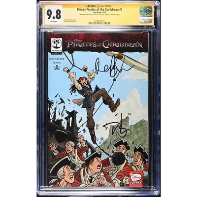 Disney Pirates of the Carribean #1__CGC 9.8 SS__Signed by Depp and Bloom