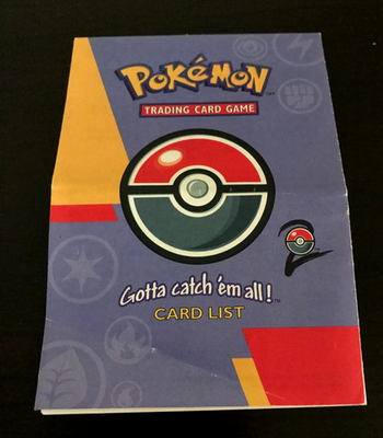 Rare Pokemon Gotta Catch Em All Card List - Out of Print - Diagonal Crease  | eBay