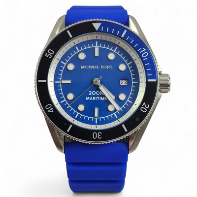 NEW Men's Maritime Michael Kors Blue & Black Diver Watch MK9156 | eBay