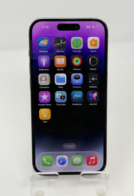 Apple iPhone 14 Pro 128GB Deep Purple Unlocked 85 Percent Battery Screen Scratch
