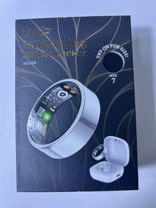 New LIVUP Smart Ring Health Tracker Size 7 Silver Activity Sleep Heart Rate Step