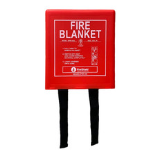 FireShield Hard Case Fire Blanket 1m x 1m Kitemarked Home Kitchen workshop